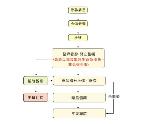 急診就醫流程