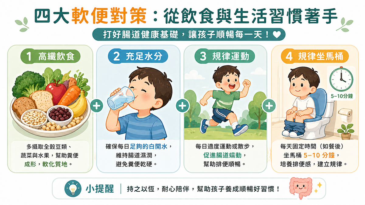 四大軟便對策:從飲食與生活習慣著手