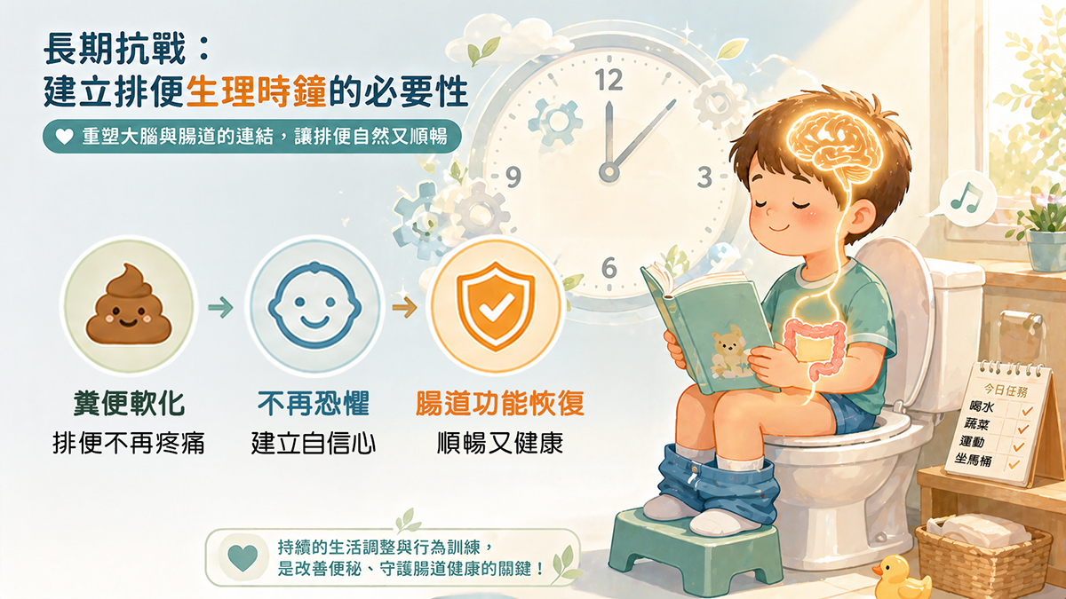 長期抗戰: 建立排便生理時鐘的必要性