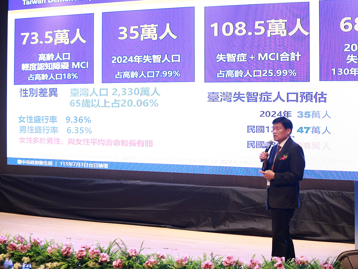 曾梓展局長強調，啟動篩檢與轉介新措施，能強化早期發現失智病人與照護量能。攝影：徐金生