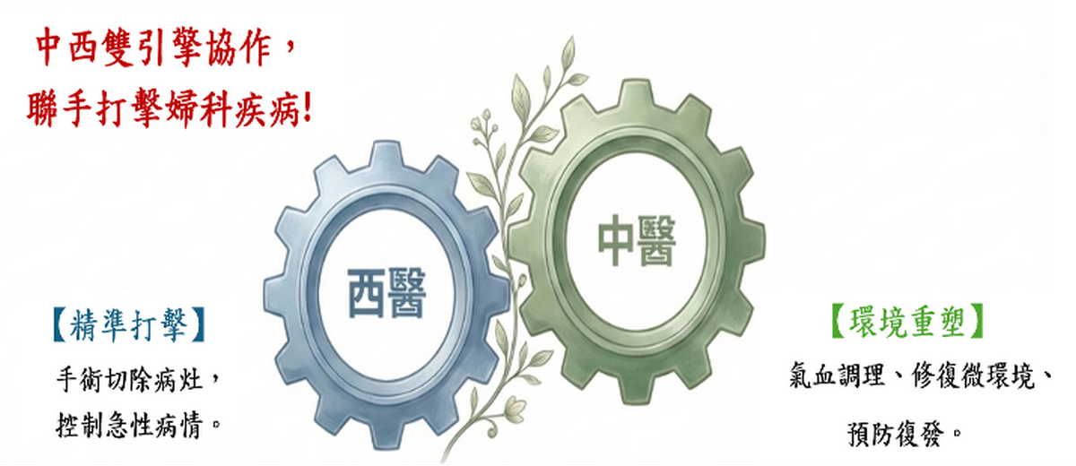 中西雙引擎協作, 聯手打擊婦科疾病!
