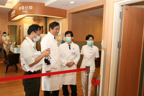 防堵H1N1新型流感疫情 台中慈院演練織起防疫網