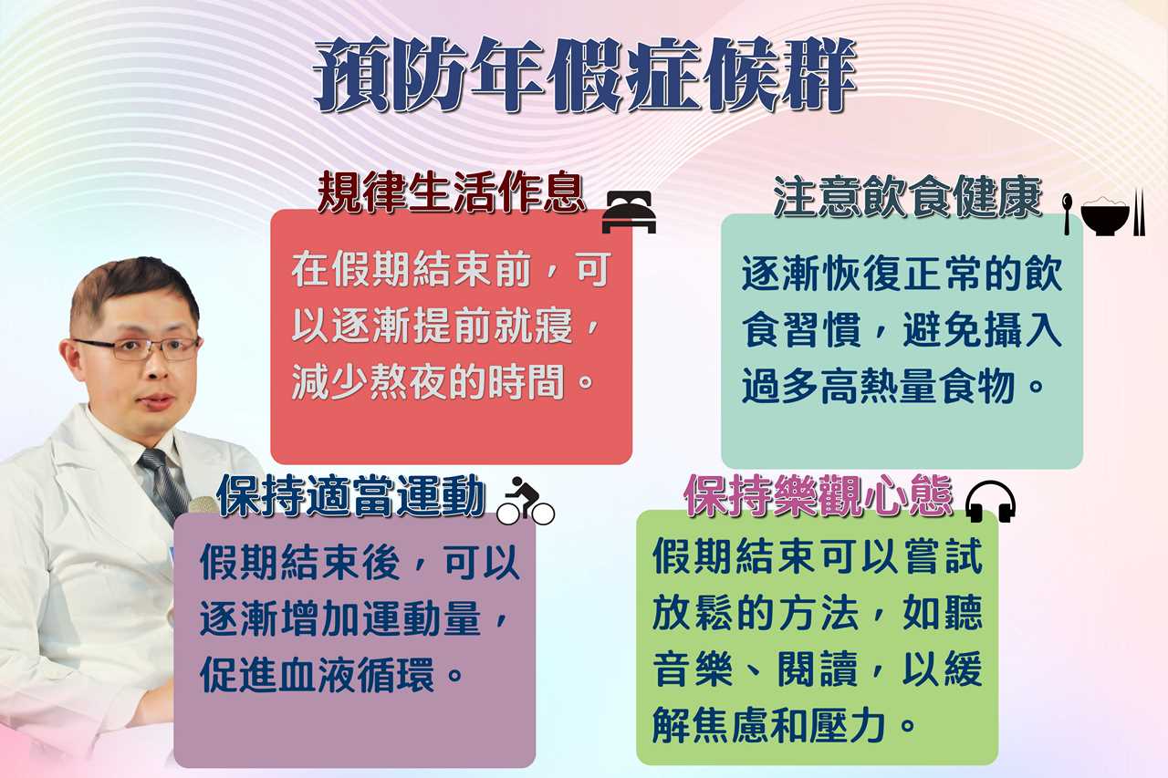 過節生活節奏亂 提前調整作息避免年假症候群
